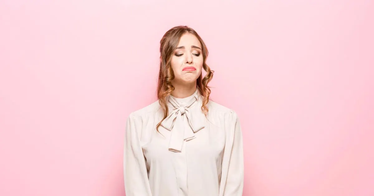 Upset woman